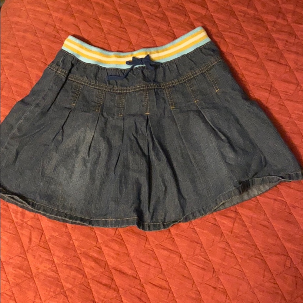 Mini Boden pleated denim skirt